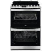 Aeg CIB6734ACM 60cm Electric Induction Double Oven, 4 Induction Cooking Zones, Multi-Function oven (