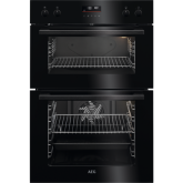 Aeg DCE531160B Multifunction double oven, Retractable Rotary Controls, 8 Main Oven Functions, 5 Top 