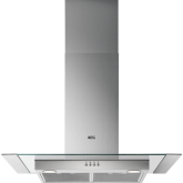 Aeg DTB3652M 
60cm Transparent Glass Wall Chimney Hood, Metal strips included to make width of 70cm 
