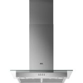 Aeg DTB3654M 60cm Transparent Glass Wall Chimney Hood, Mecanical Push Buttons, LED Lighting, 3 Speed