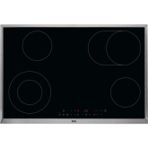 Aeg HK834060XB 80cm 4 zone ceramic, including 1 dual zone and 1 extendable zone. Touch controls with