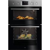 Aeg OU5CP40M Multifunction double oven, Infinity steel fascia, Retractable Rotary Controls, 8 Main O