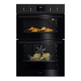 Aeg OU5NP20B Multifunction double oven, Retractable Rotary Controls, 2 Main Oven Functions, 5 Top Ov