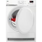 Aeg TR708L0B Tumble dryer. 7000 Series, SensiDry technology. 8kg capacity, Easy iron, Bed linen and 