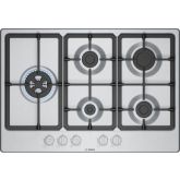 Bosch PGM7B5K90 75cm, 5 burners, 3.3kW Wok, 3 Dishwasher suitable cast iron pan supports, new standa