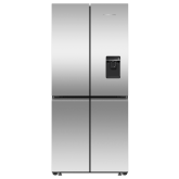 Fisher And Paykel RF500QNUX1 Fridge Freezer Quad Door 790mm Recessed Handle Stainless Steel - Ice + 