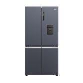 Haier HCR5919EHMB 90cm Freestanding American Fridge Freezer - Brushed Black
