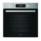 Hotpoint HO255HXUK built in electric oven: inox color, self cleaning