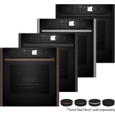 Neff B69VY7MY0 Flex Design oven, Electronic, 6.8" Premium Full Touch TFT Display with Flex Control, 