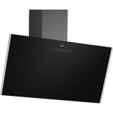 Neff D83IDK1S0B 60cm, Angled Chimney Hood, Touch Control, LED Lights. Standard Recirculation Kit: Z5