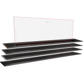 Neff I98WMM1Y7B Flex Design, 90cm Worktop ventilation, clear glass with Ambient Light, New GuidedAir