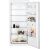 Neff KI1411SE0 122x54 built in fridge, vegetable box, LED Light, 5 glass shelves, door open warning 