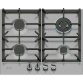 Neff T26CIH8N0 60cm, 4 burner, 3.5kW Wok burner, Optimised FlameSelect, 2 Dishwasher suitable cast i
