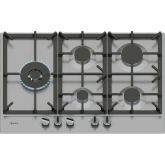 Neff T27CIS8N0 75cm, 5 burner, 5.0kW Wok burner, Optimised FlameSelect, 3 Dishwasher suitable cast i