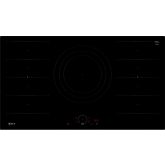 Neff T69FHV4L0 90cm Flex Induction Hob, Twist Touch Control, 2xFlex + 32cm triple zone, Home Connect
