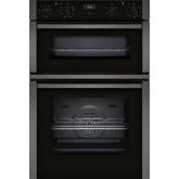 Neff U1ACE2AG3B 59.4cm Built In Electric Double Oven - Graphite Grey