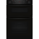 Neff U1DCC0AK3B CircoTherm Main oven, 2 functions, Red LED display. 2nd oven 3 functions