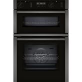Neff U2ACH7AG7B CircoTherm Main oven, 8 functions, 2nd oven 4 functions. Electronic, LCD display and