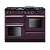 Rangemaster AURAO110DFPPLM/BN1 Aura 110cm Dual Fuel Plum - Brushed Nickel