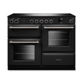 Rangemaster AURAO110EIPCBL/BN1 Aura 110cm Induction Black - Brushed Nickel