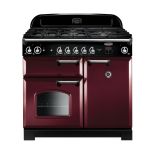 Rangemaster CLA100NGFCY/C 117650 CLASSIC 100 GAS CRANBERRY CHROME