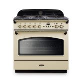 Rangemaster CLAS90FXDFFCR/B 128330 CLASSIC FX 90 DF CREAM/BRASS GB/IE