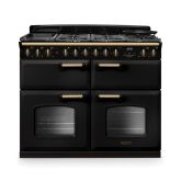 Rangemaster CLDLB110DFPCBL/AB1 18364 NEW CLASSIC DLX BC 110 DF CHRCL BLK AB GB/IE