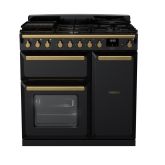 Rangemaster ESDL90DFPGBL/AB1 18032 ESTEL DLX 90 DF GLSS BLCK AB GB/IE