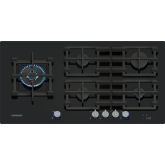 Siemens ER9A6SH40 90 cm, 5 burners, 5kW Wok burner, Optimised stepFlame, 5 Dishwasher suitable cast 
