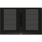 Siemens EX875LX67E 80 cm inductionAir Plus venting hob, Dual lightSlider control, 2 x Flex + Ventila