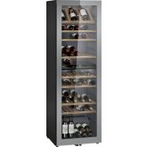 Siemens KW36KATGA 186X60 freestanding wine cabinet with silver coloured reversible glass door, integ