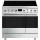Smeg C92IMX2 90cm Steel Double Cavity Cooker with Induction Hob