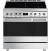 Smeg C92IPX2 90cm Stainless Steel Double Cavity Pyrolytic Cooker withInduction