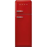 Smeg FAB30RRD5UK 60cm 50s Style Right Hand Hinge Freezer over Fridge Red