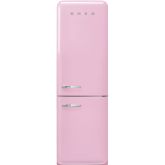 Smeg FAB32RPK6UK 60cm 50s Style Right Hand Hinge Fridge Freezer Pink