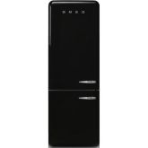 Smeg FAB38LBL5 70cm 50s Style Left Hand Hinge Fridge Freezer Black