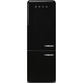 Smeg FAB38LBL6 70cm 50s Style Left Hand Hinge Fridge Freezer Black