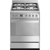 Smeg SUK61MX9 60cm Concert Dual Fuel Cooker Stainless Steel