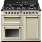 Smeg TR103P 100cm Victoria Dual Fuel Range Cooker Cream