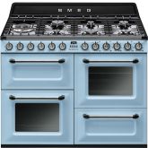 Smeg TR4110AZ 110cm Victoria Dual Fuel Range Cooker Pastel Blue