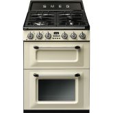 Smeg TR62P 60cm Victoria Dual Fuel Cooker Cream
