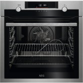 Aeg BPE556060M SenseCook Pyrolytic Multifunction oven with EXPlore retractable rotary controls & Ste