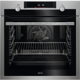 Aeg BPS555060M SteamBake Pyrolytic Multifunction oven with EXPlore retractable rotary controls, touc