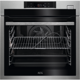 Aeg BSE772380M SteamCrisp Quarter Steam & Pyrolytic oven with EXCite touch controls, white LEDs, 3 c