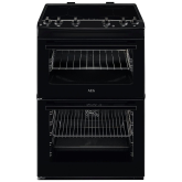 Aeg CIX6500ABB 60cm Induction, Double Oven, Thermaflow® fan operated main oven and conventional top 