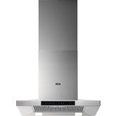 Aeg DKB5660HM 60cm Stainless Steel Box Wall Chimney Hood, Plus Touch on Glass, LED Lighting, 3+inten