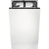 Aeg FSE62407P 
Fully integrated slimline dishwasher, 9ps, E, 46dba, Dual upper spray arm, Quick sele