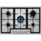 Aeg HGB75400SM 75cm Slim Gas Hob, 5 energy efficient burners Including 1 Triple crown Burner and Cas