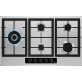 Aeg HGB95522YM 90cm Slim Gas Hob, StepPower controls, 5 energy efficient burners Including 1 Side Tr