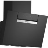 Bosch DWK67FN60B 60cm, Angled Glass Wall Hood, Smart Hood Automatic, Touch Control, LED Lights. Opti
